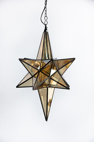 Image of the Brass Star Pendant Ceiling Light on a white background