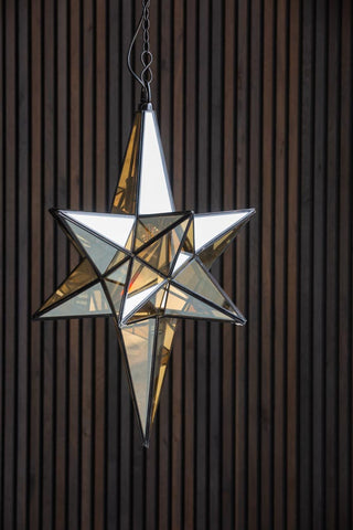 Image of the Brass Star Pendant Ceiling Light