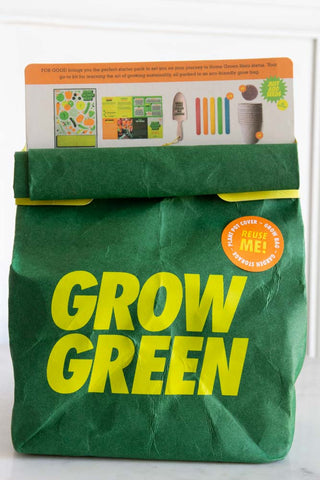 Image of the Home Grown Hero - Green Sustainable Grow Bag on a white background