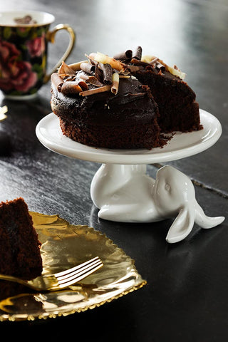 Lifestyle image of cake on plate