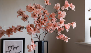 The Pretty Pink Flower Blossom Stem styled in a vase.