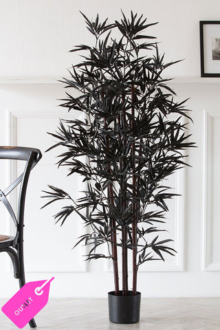 Black Faux Bamboo Plant - SECONDS