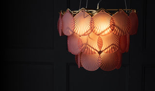 Landscape image of the Pink Shell Pendant Light