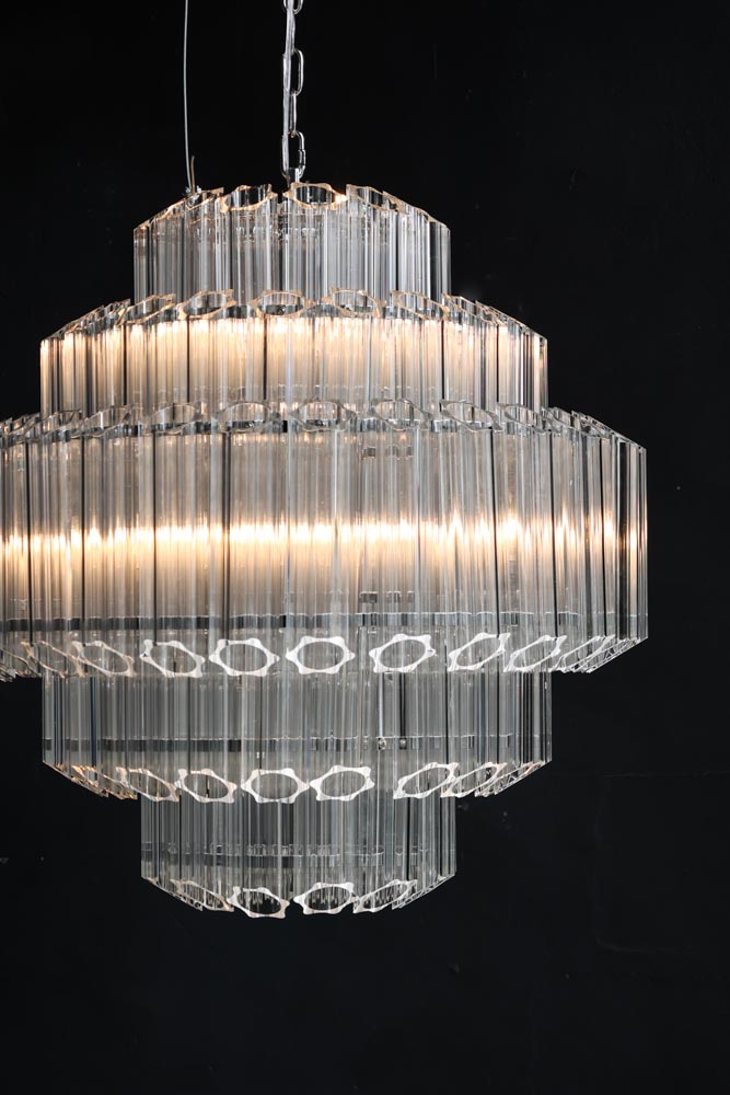 Stunning Art Deco Crystal Chandelier | Rockett St George