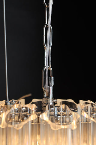 Image of the flex connection on the Stunning Art Deco Crystal Chandelier