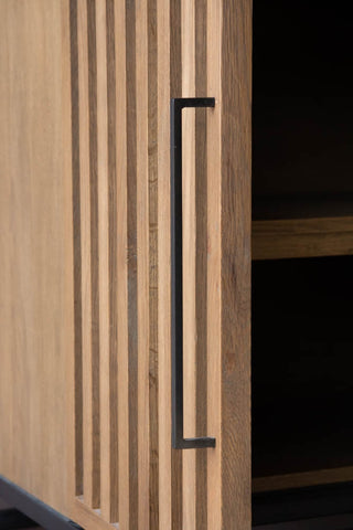 Close-up image of the door on the Timber Strips Sideboard