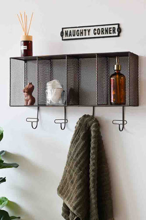 Pigeon Hole Wall Unit With Hooks Rockett St George