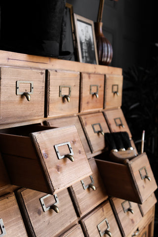 Image of the drawers on the Haberdashery Storage Cabinet